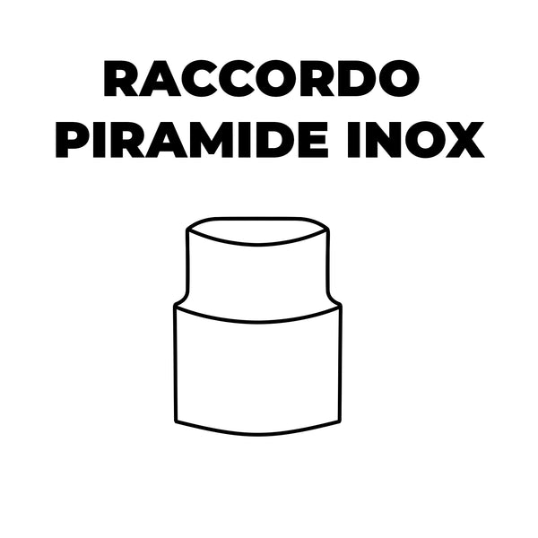 Raccordo in vetro per Piramide Inox
