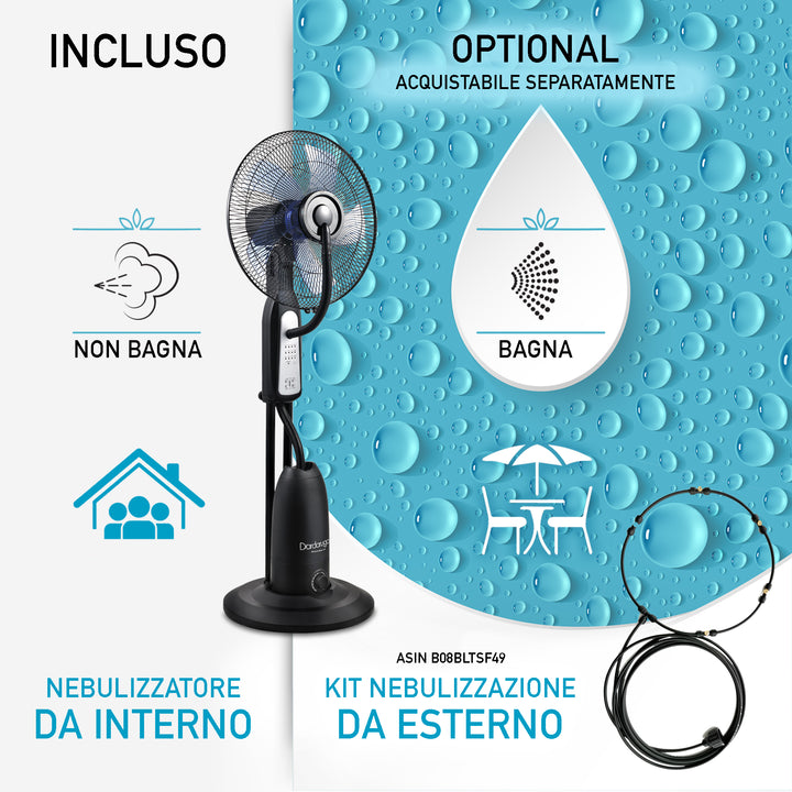 Ventilatore Analogico con Nebulizzatore | Optional