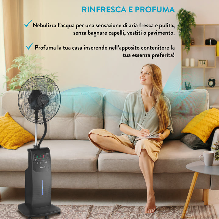 Ventilatore Nebulizzatore Digitale | Rinfresca e profuma