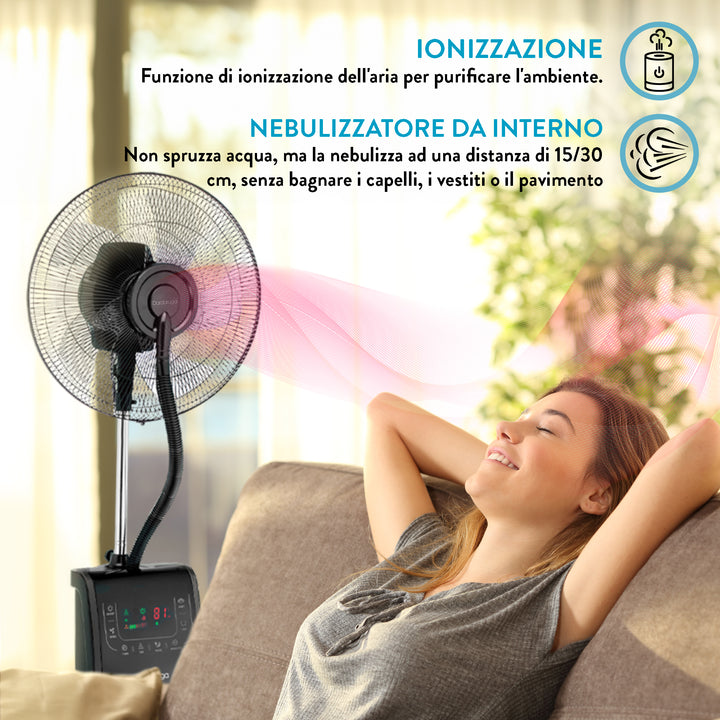 Ventilatore Nebulizzatore Digitale | Ionizzazione e nebulizzatore da interno