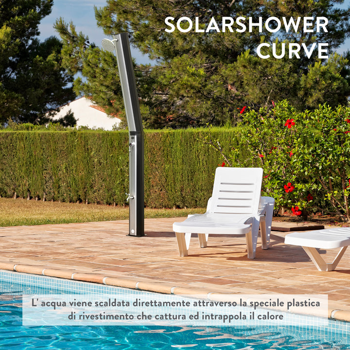 Doccia ad energia Solare Giardino CURVE 35 Litri -