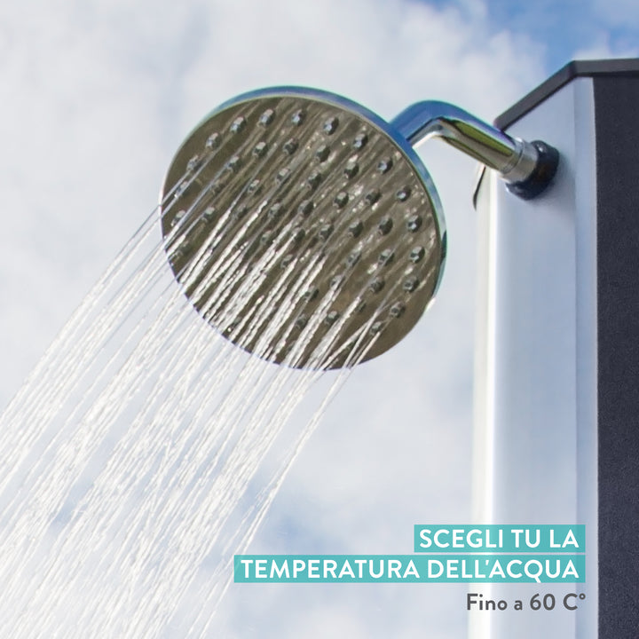 Doccia ad energia Solare Giardino Piscina Esterno 35 Litri - scegli tu la temperatura delll'acqua