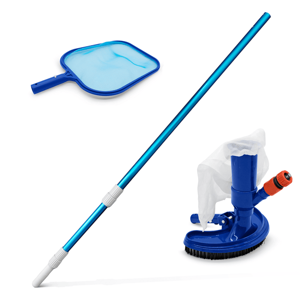 Kit Pulizia Piscina | Retino, Palo telescopico e Vacuum Aspiratore