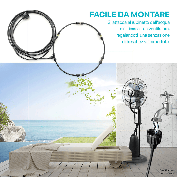 Kit Nebulizzatore Spruzzino per Ventilatore | Dardaruga