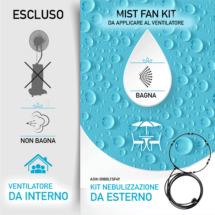 Kit Nebulizzatore Spruzzino per Ventilatore | Dardaruga